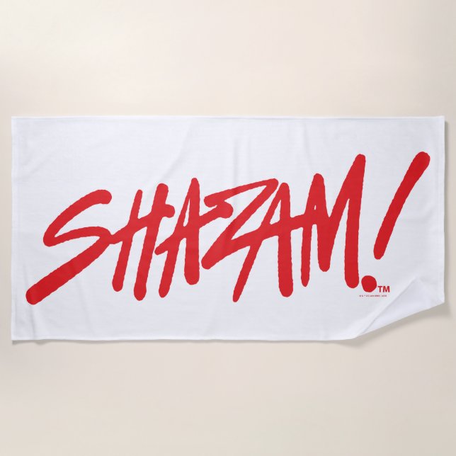 Serviette De Plage SHAZAM ! Furie des dieux | Logo Red Marker (Devant)