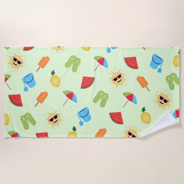 Serviette De Plage Simplement été (Devant)