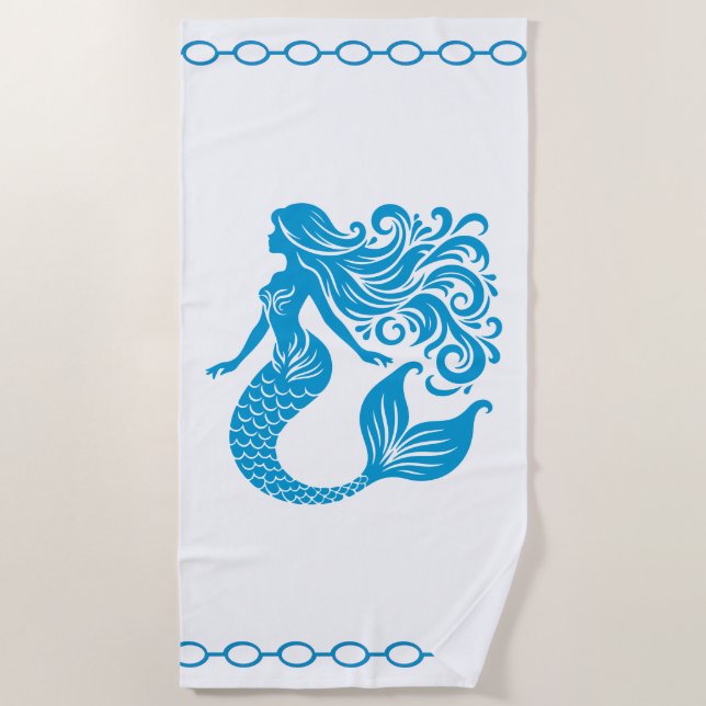Serviette de plage Sirène (Devant)