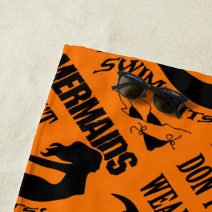 Serviette De Plage Sirène - Les sirènes ne portent pas de maillots de