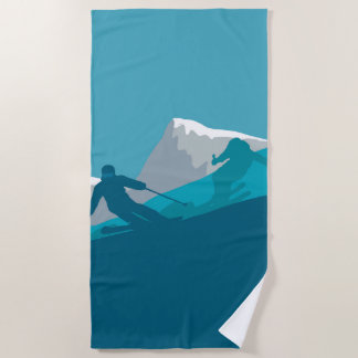 Serviette De Plage Ski alpin