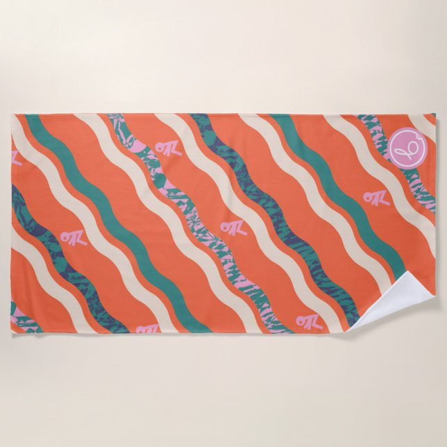 Serviette De Plage Slip n'Slide Beach Towel belacreative.co.uk (Devant)