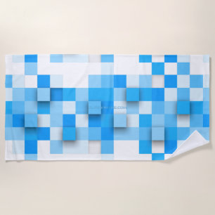 Serviette De Plage SlipperyJoe's carré artwork mosaïque moderne trois