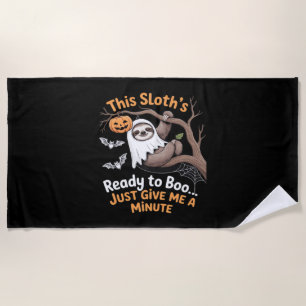 Serviette De Plage Sloth Halloween Sloths Cute Bat Vampire Essentiel