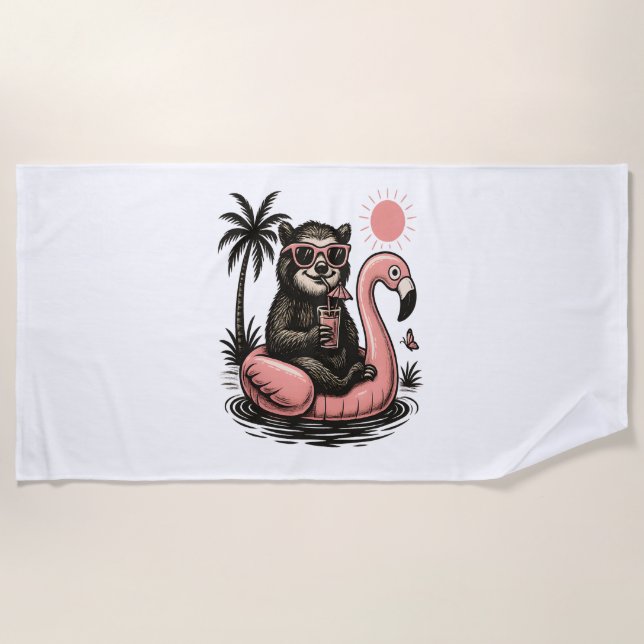 Serviette De Plage Sloth Team Sloth Randonnée Camping (Devant)