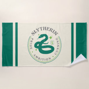Serviette De Plage SLYTHERIN™ Insigne de fierté de la Maison du serpe