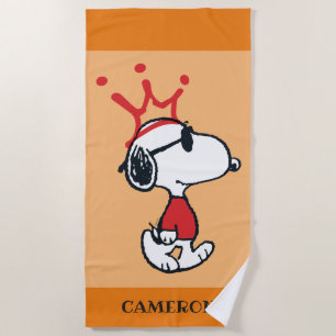 Serviette De Plage Snoopy - Joe Cool Crown