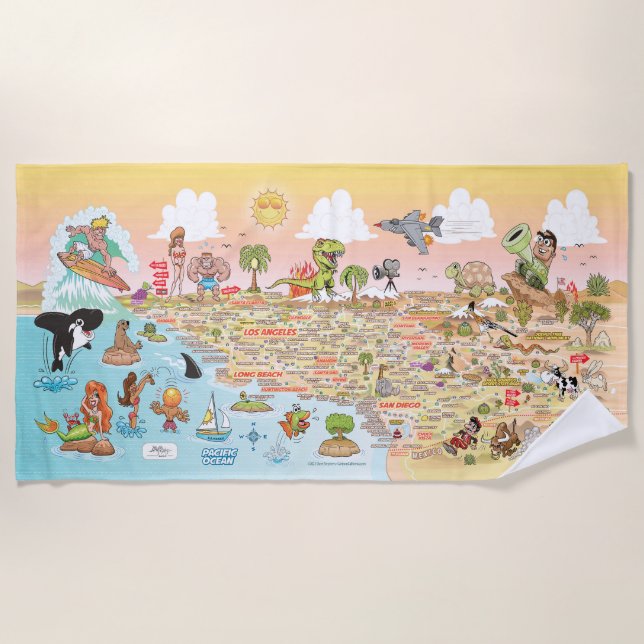 Serviette De Plage SoCal Sunset Beach Blanket (Devant)