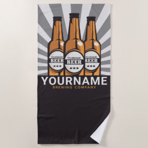 Serviette De Plage Société de brasserie artisanale personnalisée