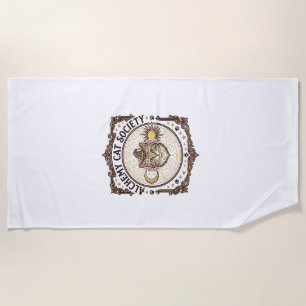 Serviette De Plage Société de l'Alchimie des Chats Alchimie des Chats