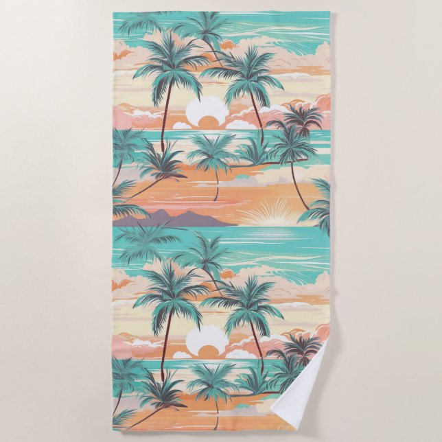 Serviette De Plage Soft Island Horizon (Devant)