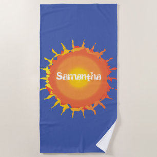 Serviette De Plage Soleil chaud