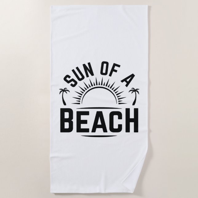 Serviette De Plage Soleil D'Une Plage (Devant)