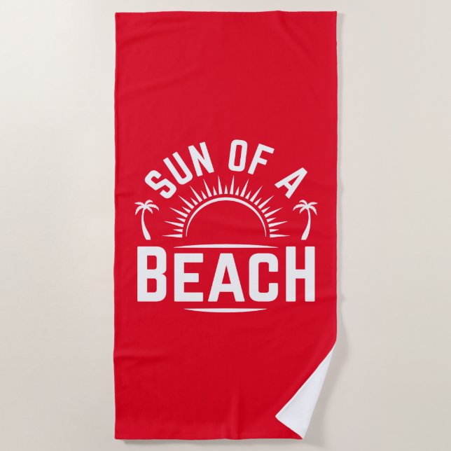 Serviette De Plage Soleil D'Une Plage (Devant)
