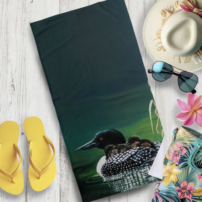 Serviette De Plage Sortie de la famille Loon (Créateur téléchargé)