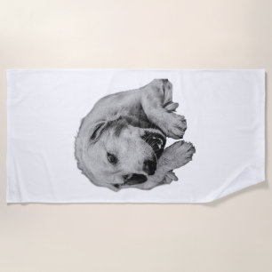 Serviette De Plage Sourires Ensoleillés les Jours de Sable