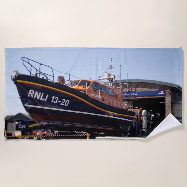 Serviette De Plage Soutenez le RNLI (Devant)