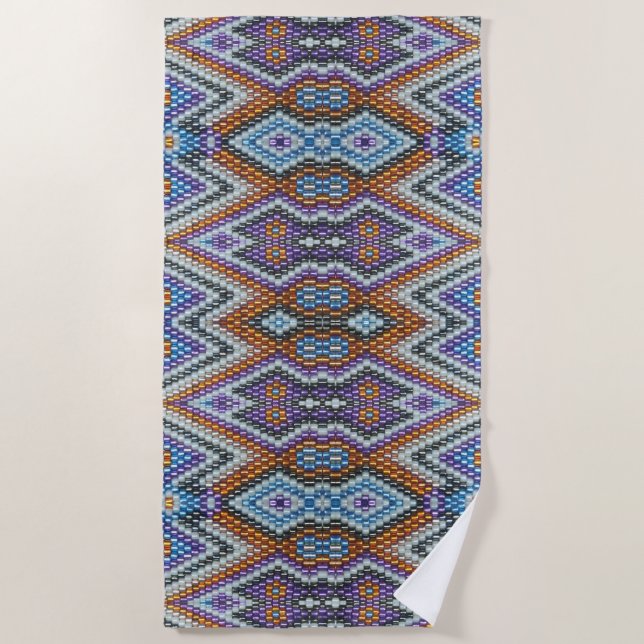 Serviette De Plage Southwestern Bead Art (Devant)