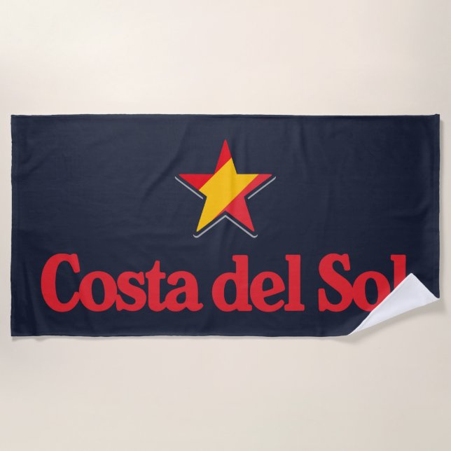 Serviette De Plage Stars of Spain – Costa del Sol (Devant)