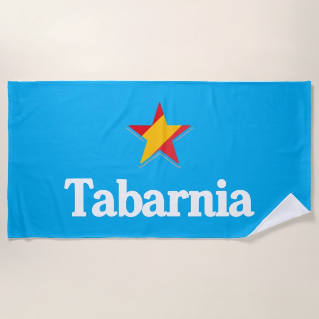 Serviette De Plage Stars of Spain – Tabarnia (Devant)