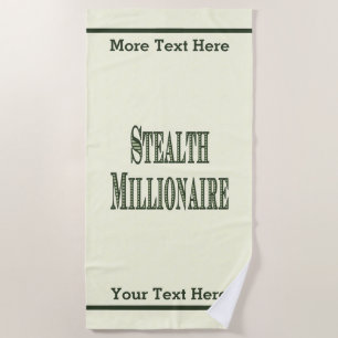 Serviette De Plage Stealth Millionaire