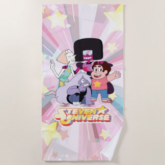 Serviette De Plage Steven Universe | Crystal Gem Group Huddle