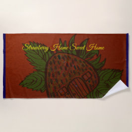 Serviette De Plage Strawberry Home Sweet Home