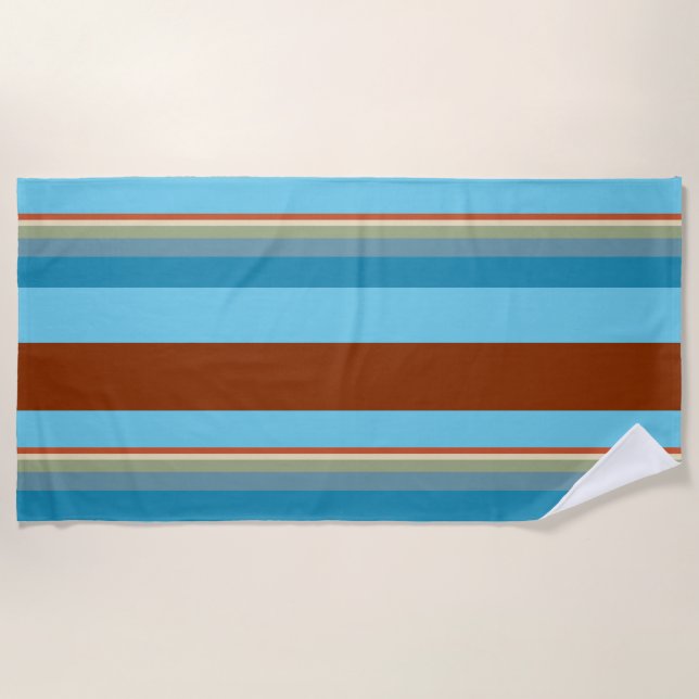 Serviette De Plage Stripes du sud-ouest 23 (Devant)