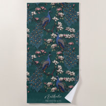 Stylé Peacock et Flower Bridesmaid Turquoise