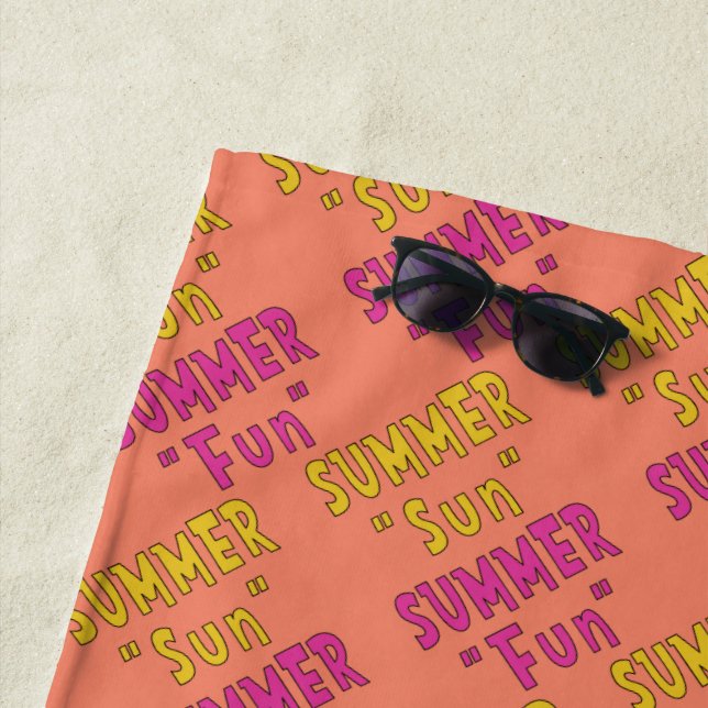 Serviette De Plage Summer Sun Summer Fun (En situation)