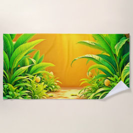 Serviette De Plage Sunny Nature Path Art