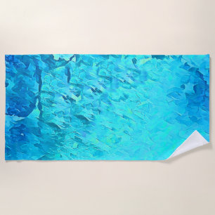 Serviette De Plage Superbe aquarelle Tropical Ocean Theme Design