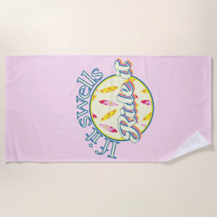 Serviette De Plage Surf été s'il gonfle le surf