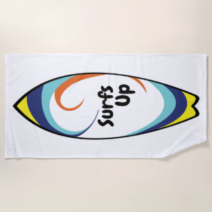 Serviette De Plage Surfs vers le haut