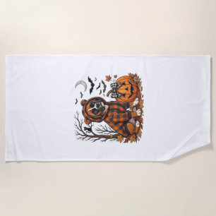 Serviette De Plage Sweatshirt à carreaux pour chien Boxer Halloween C