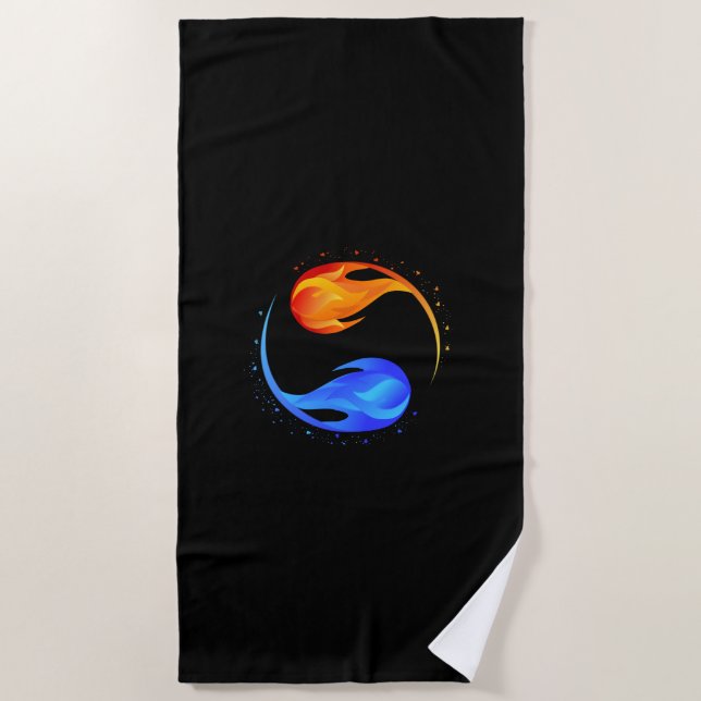 Serviette De Plage Symbole d'amour- (Devant)