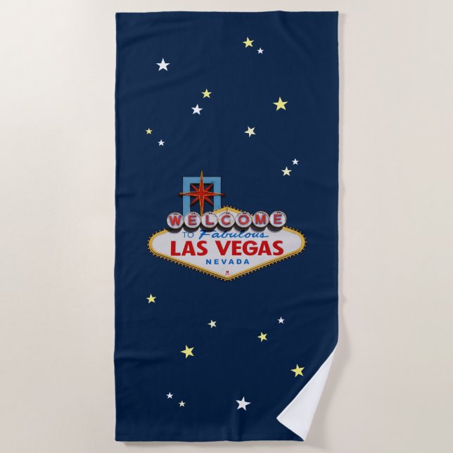 Serviette De Plage SYMBOLE DE Las Vegas (Devant)
