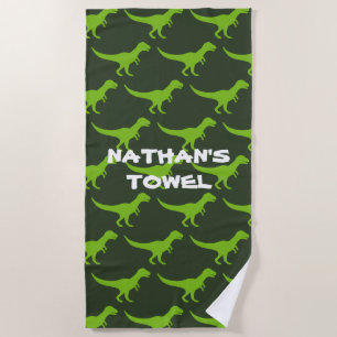 Serviette De Plage T-rex tyrannosaurus rex dinosaure sur mesure enfan