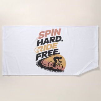 Serviette De Plage T-shirt Bicycling gratuit à vélo