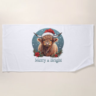 Serviette De Plage T-shirt indispensable à la vache de Highland