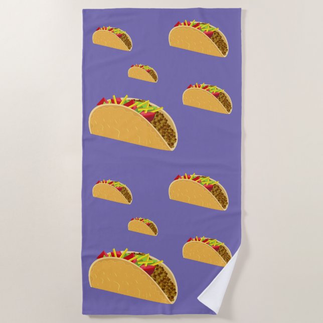 Serviette De Plage Taco Tuesday Design - Beach Towel (Devant)