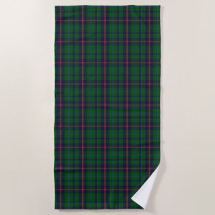 Serviette de plage tartan du clan Young