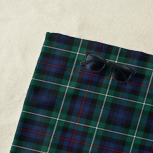 Serviette De Plage Tartan MacKenzie écossais à carreaux