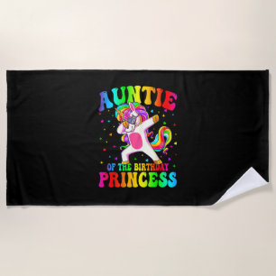 Serviette De Plage Tata de la princesse d'anniversaire fille Dabbing 