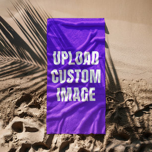 Serviette De Plage Télécharger une image personnalisée - Ajoutez la v