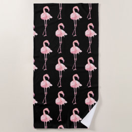 Serviette De Plage Tender Flamant rose Series Design 2 Beach Tower