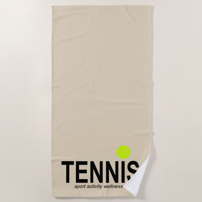 Serviette De Plage Tennis (Devant)