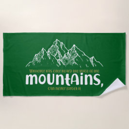 Serviette De Plage The Voice of the Mountains