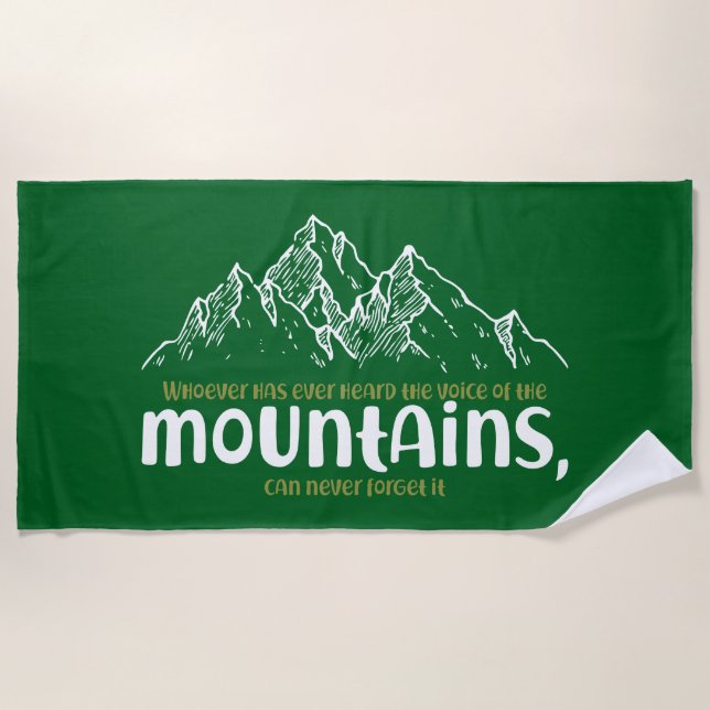 Serviette De Plage The Voice of the Mountains (Devant)