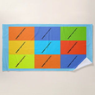 Serviette De Plage TIC-TAC UFO UAP TILE Beach Towel